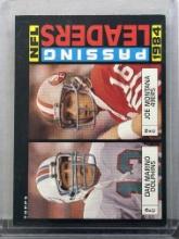 Joe Montana Dan Marino 1985 Topps Passing Leaders #192