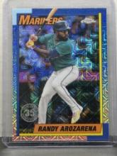 Randy Arozarena 2025 Topps Chrome 1990 Design Mojo Refractor Insert #T90C-91