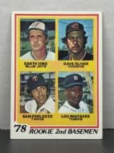 Lou Whitaker Dave Oliver Sam Perlozzo Garth Iorg 1978 Topps Rookie RC #704