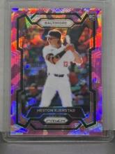 Heston Kjerstad 2024 Panini Prizm Pink Cracked Ice Prizm Rookie RC #147