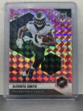 DeVonta Smith 2021 Panini Mosaic Pink Mosaic Prizm Rookie RC #305