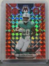De'Von Achane 2023 Panini Mosaic Red Mosaic Prizm Rookie RC #312
