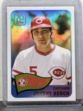 Johnny Bench 2021 Topps Chrome 70 Years of Topps Refractor Insert #70YTC-15