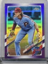 Alec Bohm 2021 Topps Chrome Rookie Cup Purple Refractor Rookie Debut RC #USC17