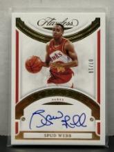 Spud Webb 2020-21 Panini Flawless Excellence Gold (#7/10) Auto #EXS-WEB