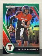 Patrick Mahomes 2021 Panini Prizm Draft Picks Green Prizm #7