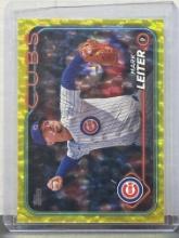 Mark Leiter 2024 Topps Yellow Crackle (#32/50) Foilboard #US278