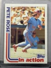Pete Rose 1982 Topps In Action #781