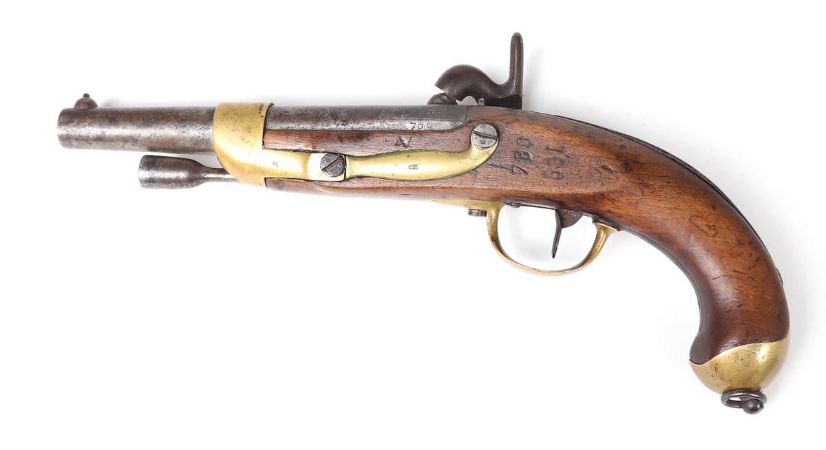 French Model 1816 / 1822 Conversion Cavalry Pistol, .69 caliber