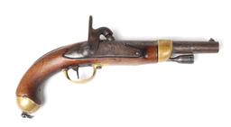 French Model 1816 / 1822 Conversion Cavalry Pistol, .69 caliber