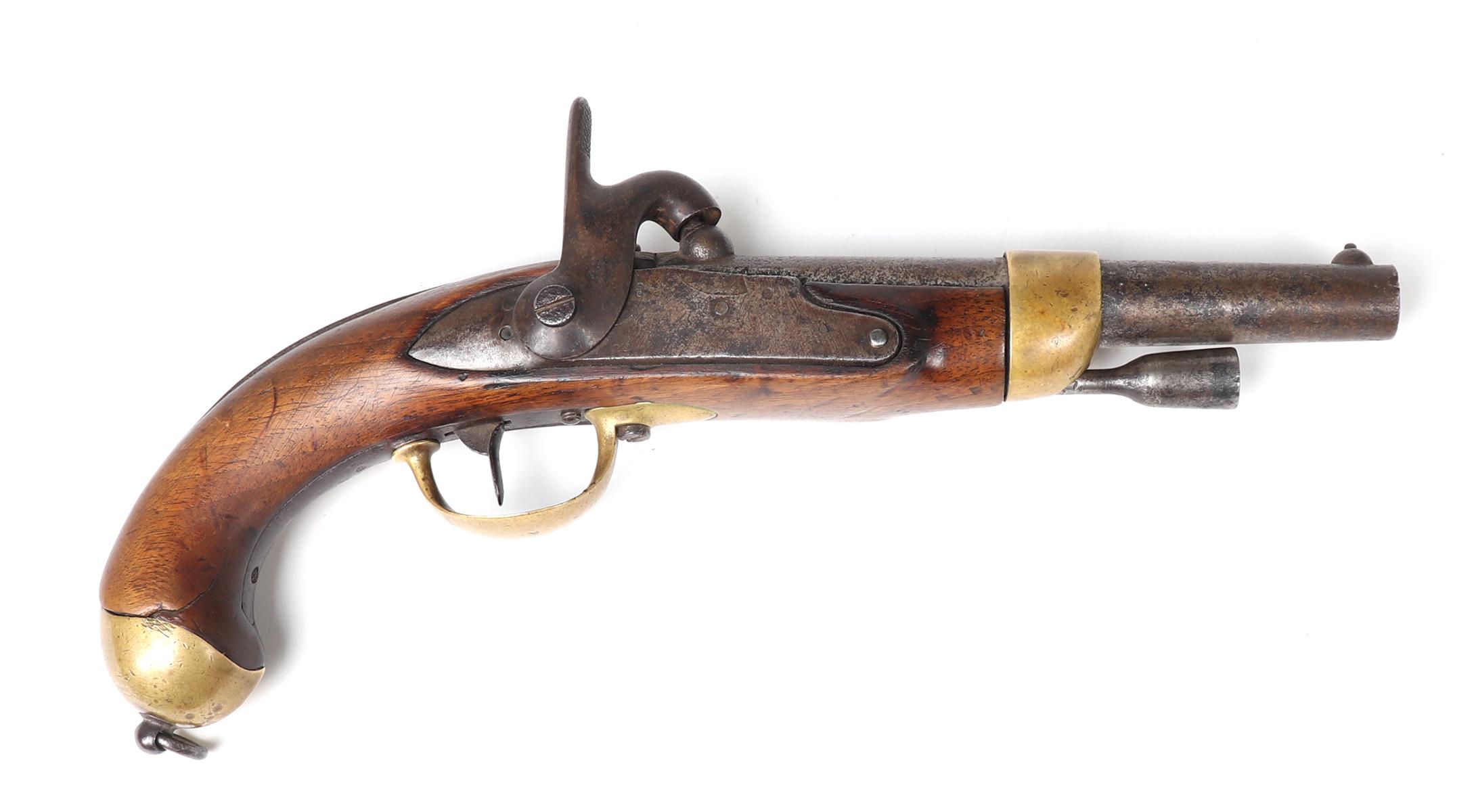 French Model 1816 / 1822 Conversion Cavalry Pistol, .69 caliber