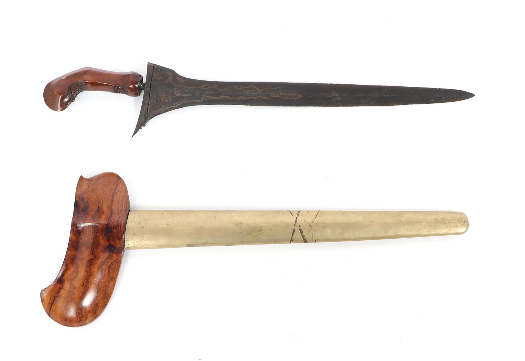 Javanese Keris Dagger w/ Scabbard