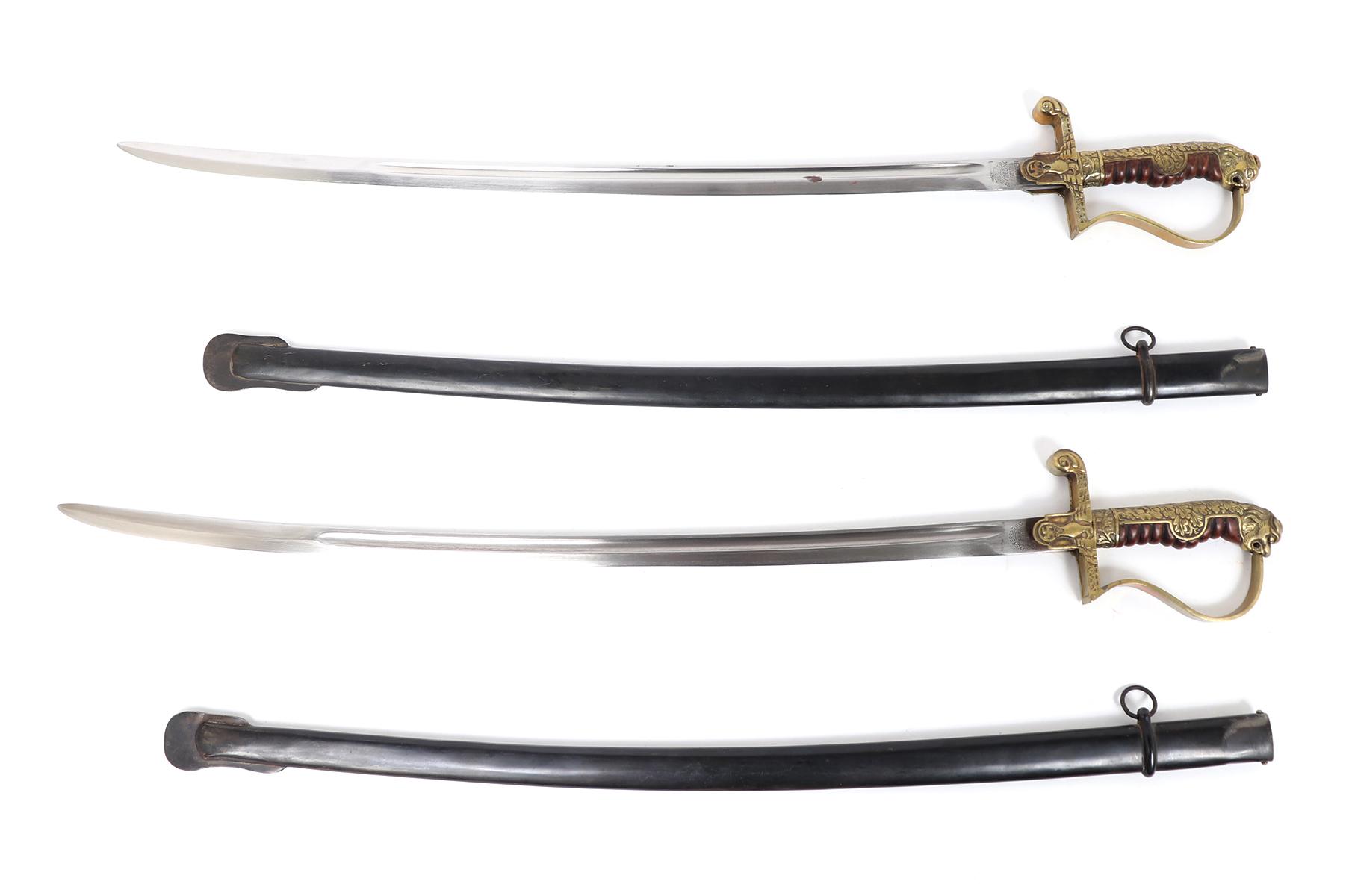 Pair of German WWII-Style Army Officers Swords