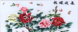 Chinese Chrysanthemums and Butterflies, Textile