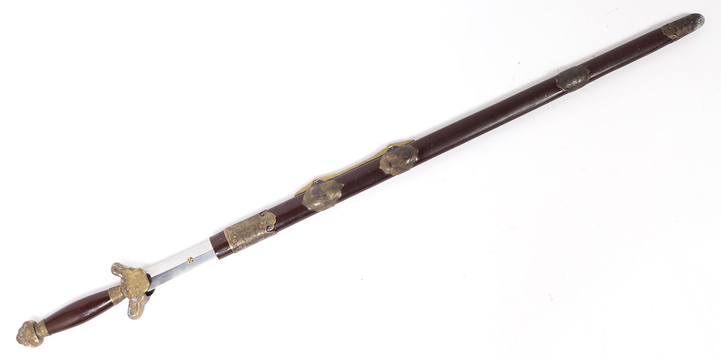 Chinese Jian Straight Sword with Scabbard