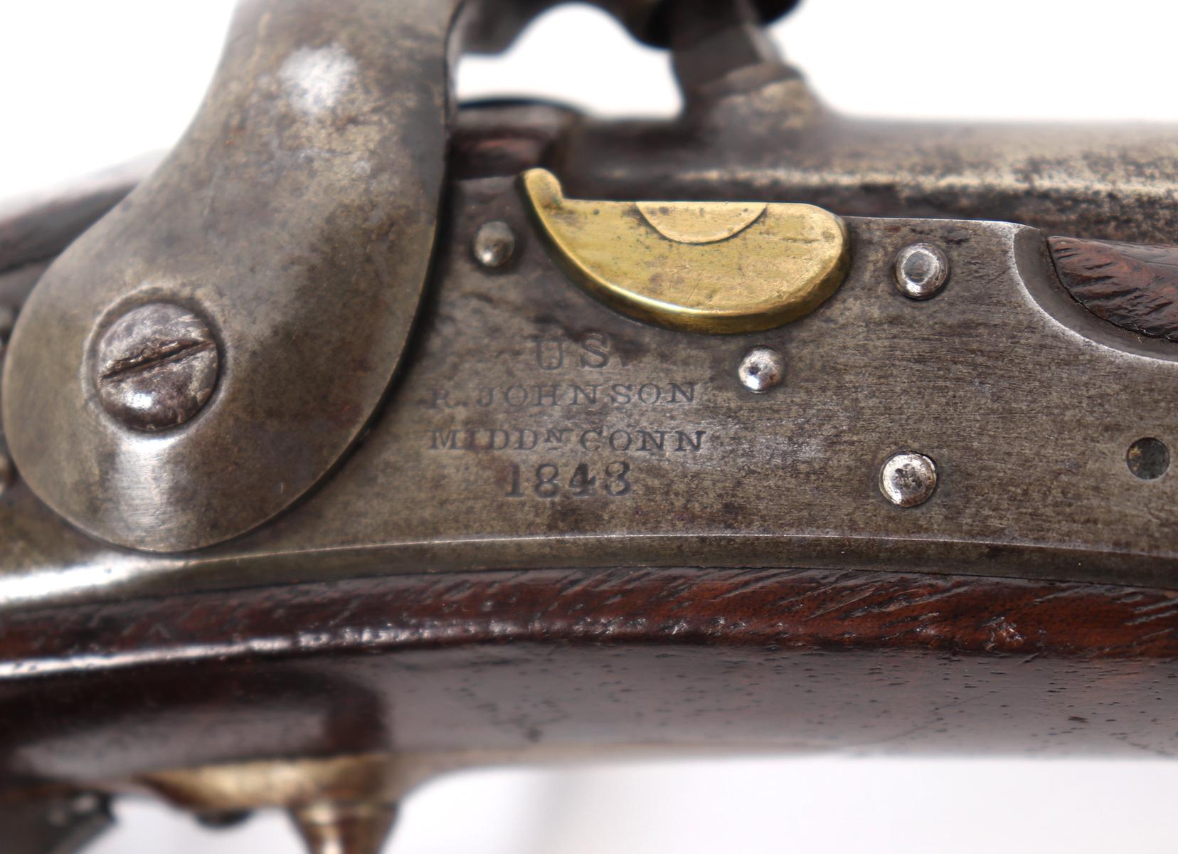 US M1836 Flintlock Pistol by R. Johnson 1843