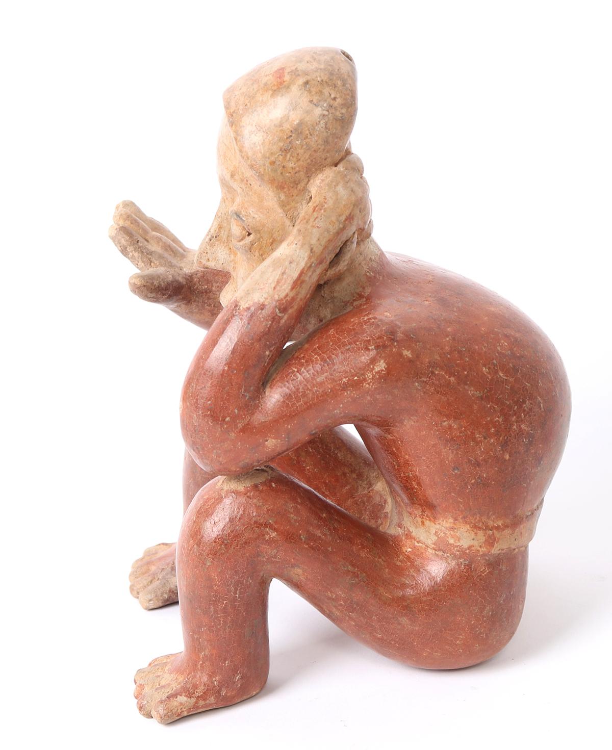 Jalisco Seated Male Hunchback, 100 BC - 250 AD