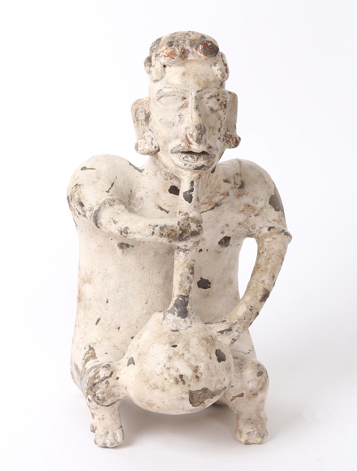 Jalisco Sitting Pulque Drinker, 100 BC - 250 AD