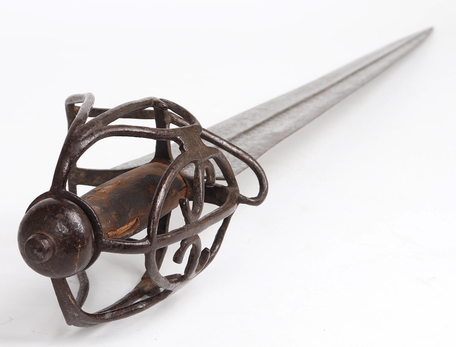 Excellent Basket-Hilted Broadsword, 16th c. and Later