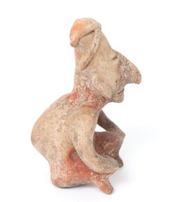 Jalisco Seated Male Figure, 300 BCE-300 CE