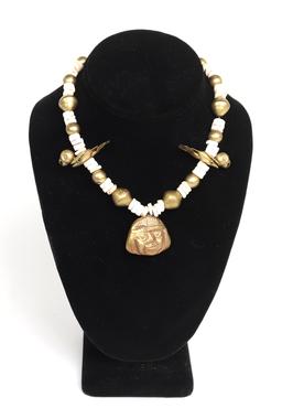 Pre-Columbian Moche Tumbaga & Shell Necklace 200-700 CE