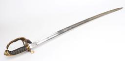 British  Signed General Officer's Sword w/ Scabbard, 1860-1901