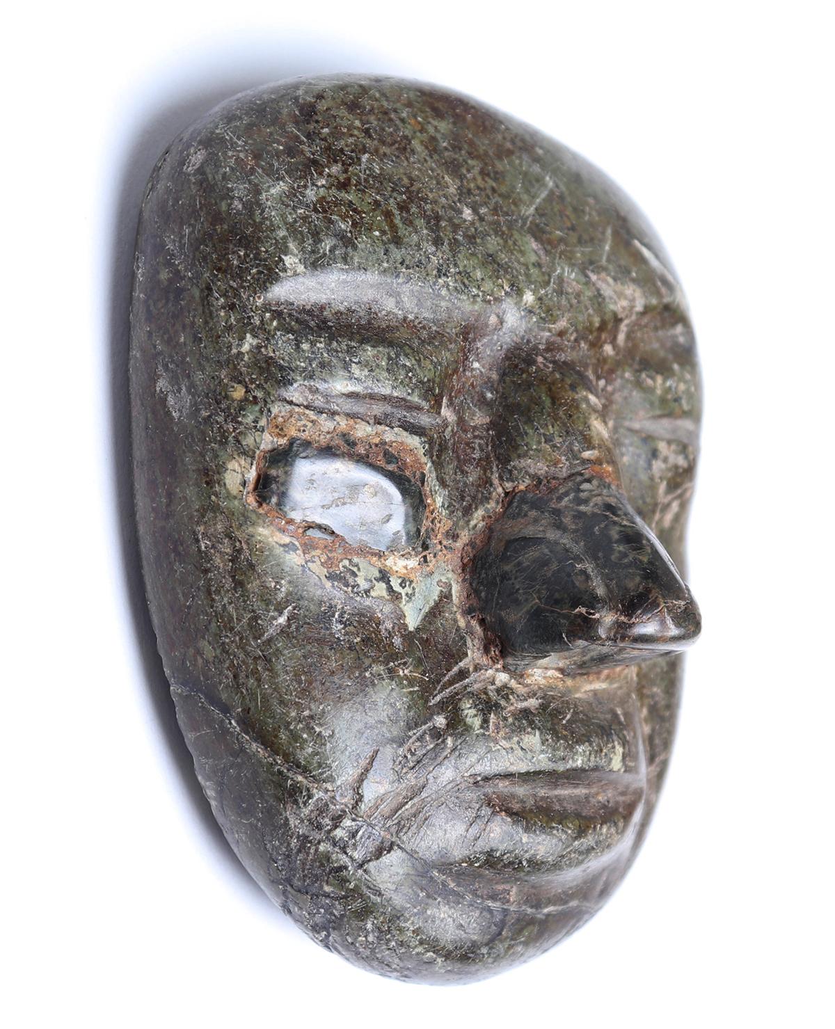 Olmec / Olmecoid Mask greenstone, 900 - 600 BCE or Earlier