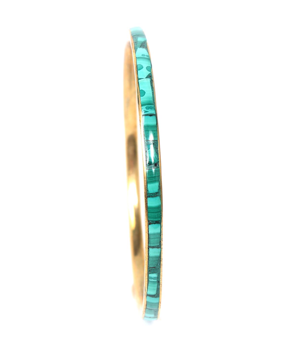 Beautiful Malachite Mosaic Bangle Bracelet