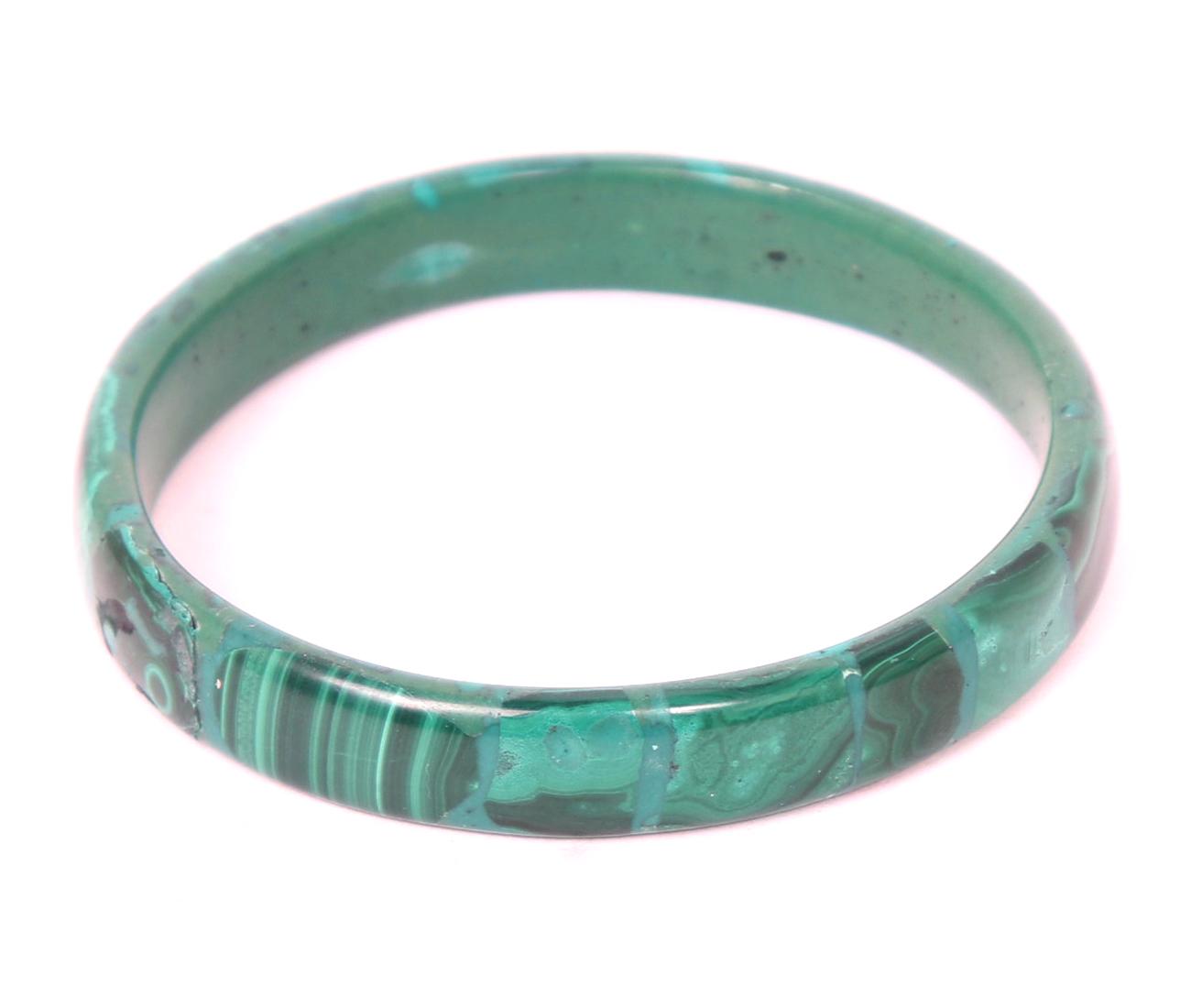 Wonderful All Natural Polished Malachite Bracelet