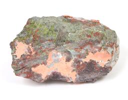 Natural Raw Copper with Quartz Basalt, 1557 grams