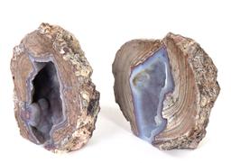 Gorgeous Dugway Geode Bookends