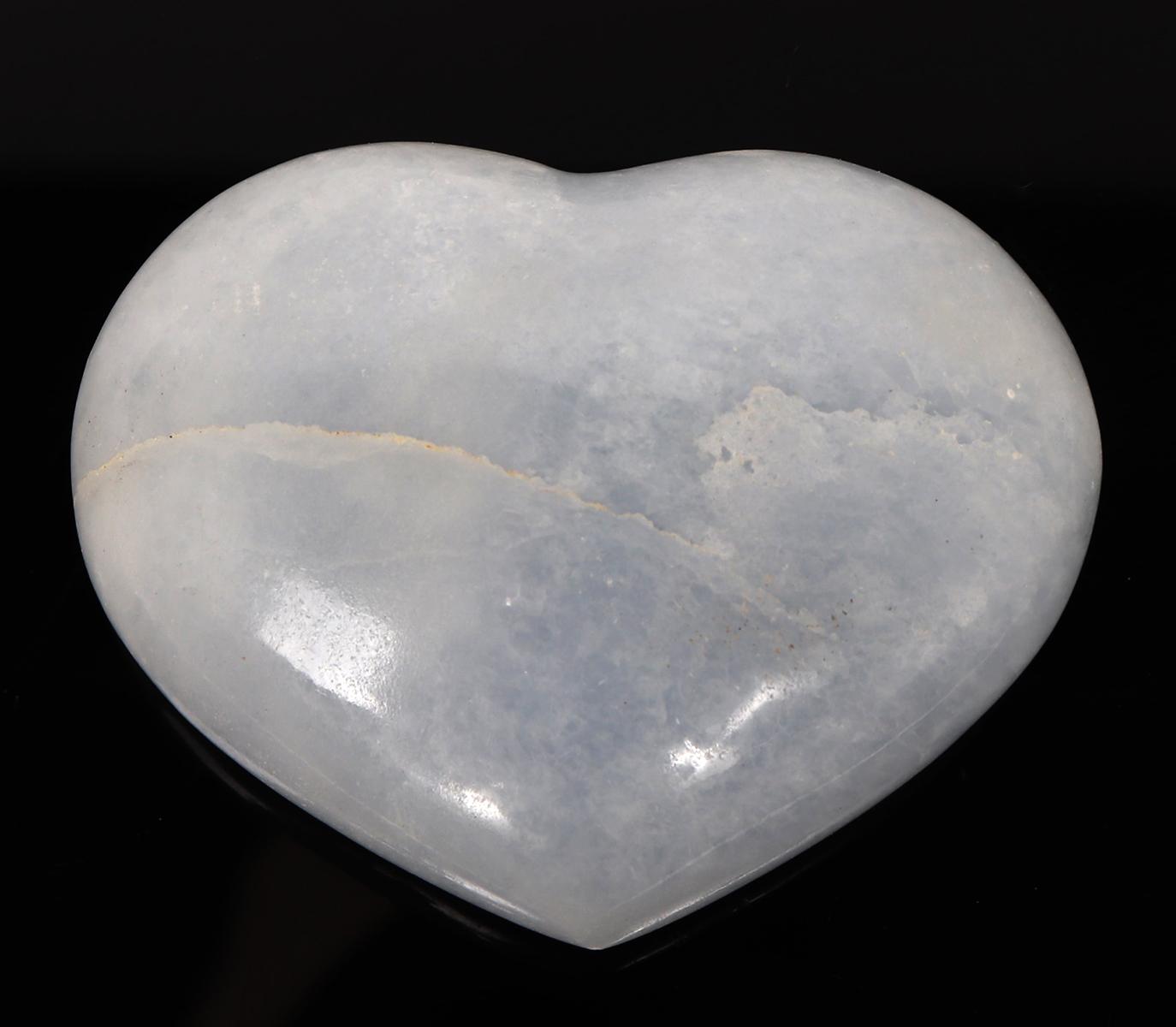 Light Blue Natural Aquamarine Polished Heart