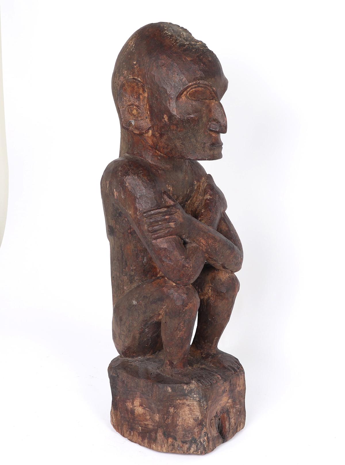 Philippines, Kankanay or Bontoc-carved Wooden House God Figure