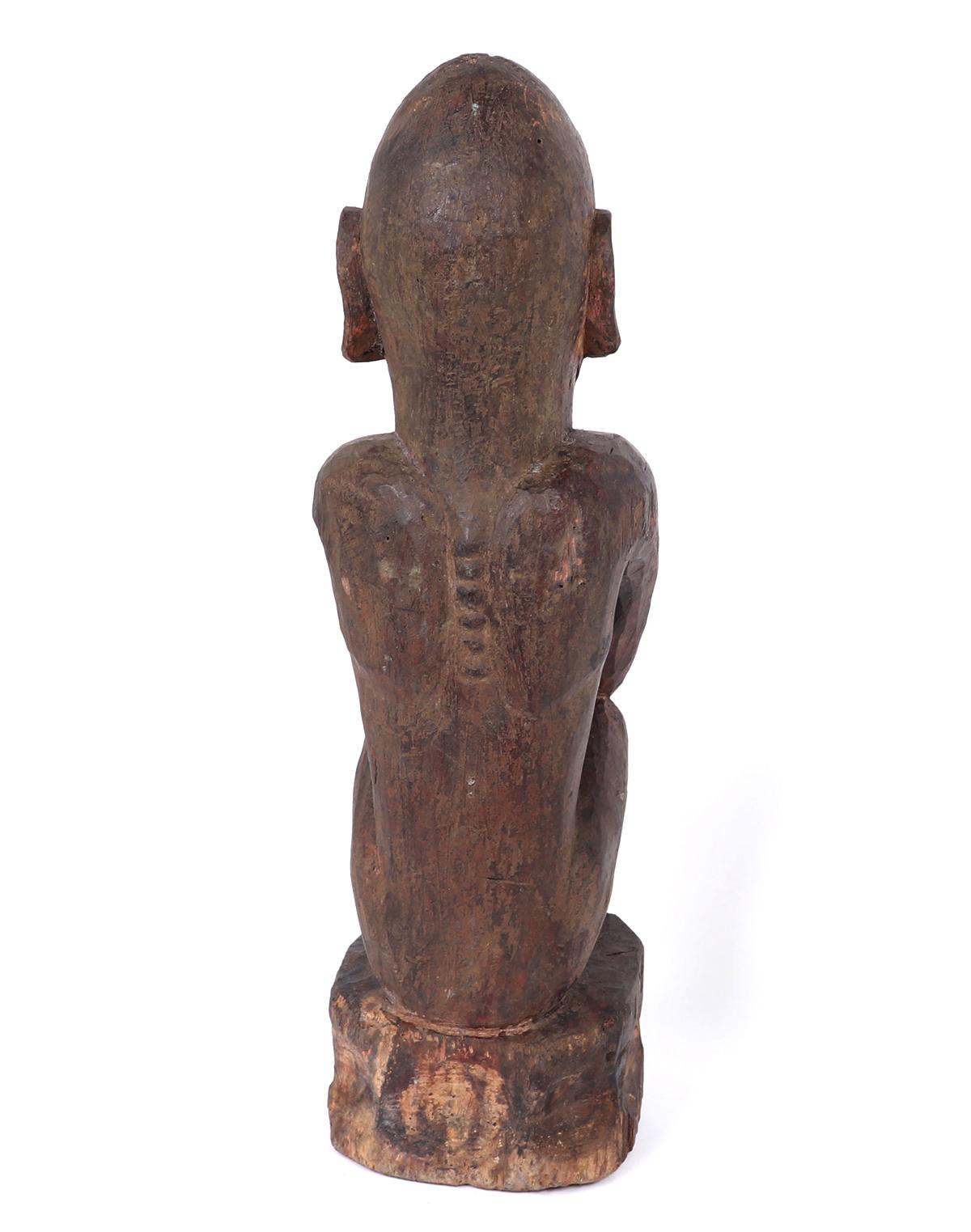 Philippines, Kankanay or Bontoc-carved Wooden House God Figure
