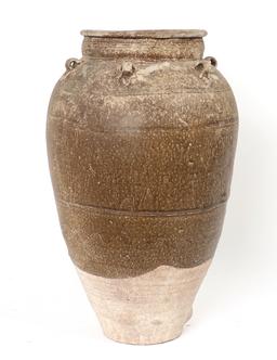 Large Ancient Drip Glazed Yuan Dynasty Jar, ex-Philippines Museum