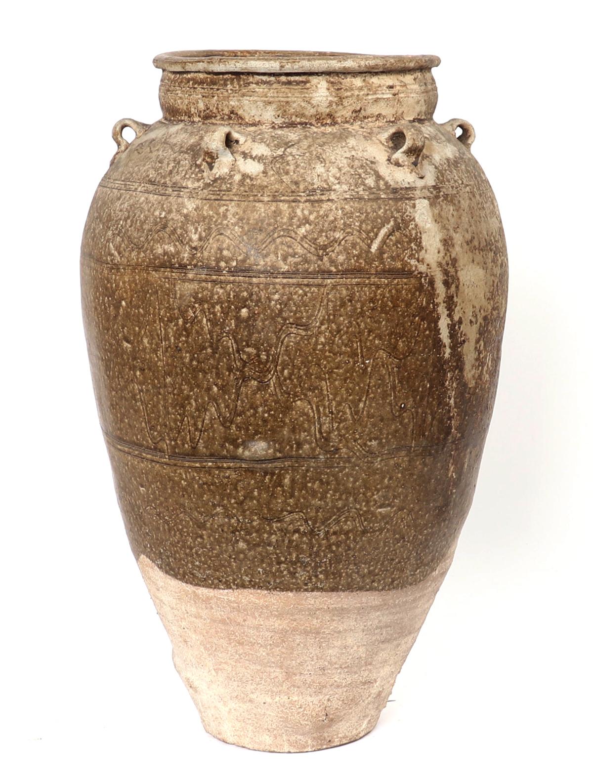 Large Ancient Drip Glazed Yuan Dynasty Jar, ex-Philippines Museum