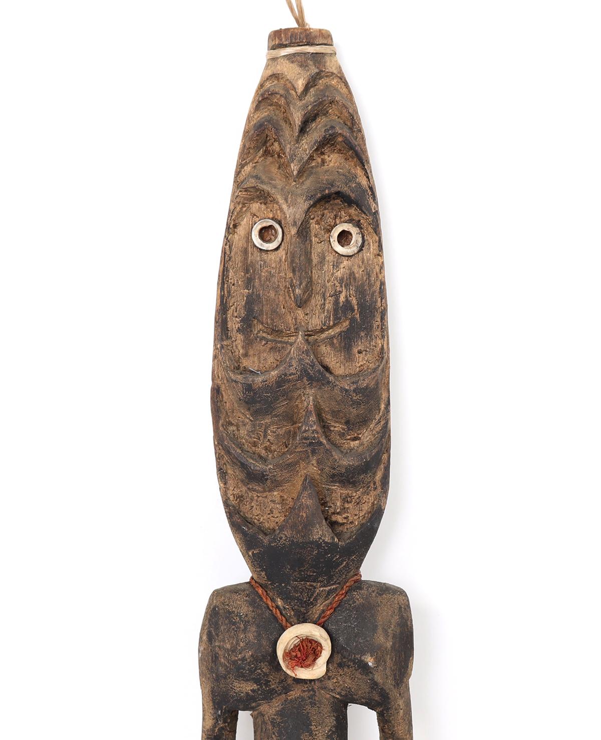 Tall PNG Painted Wood Spirit Figure