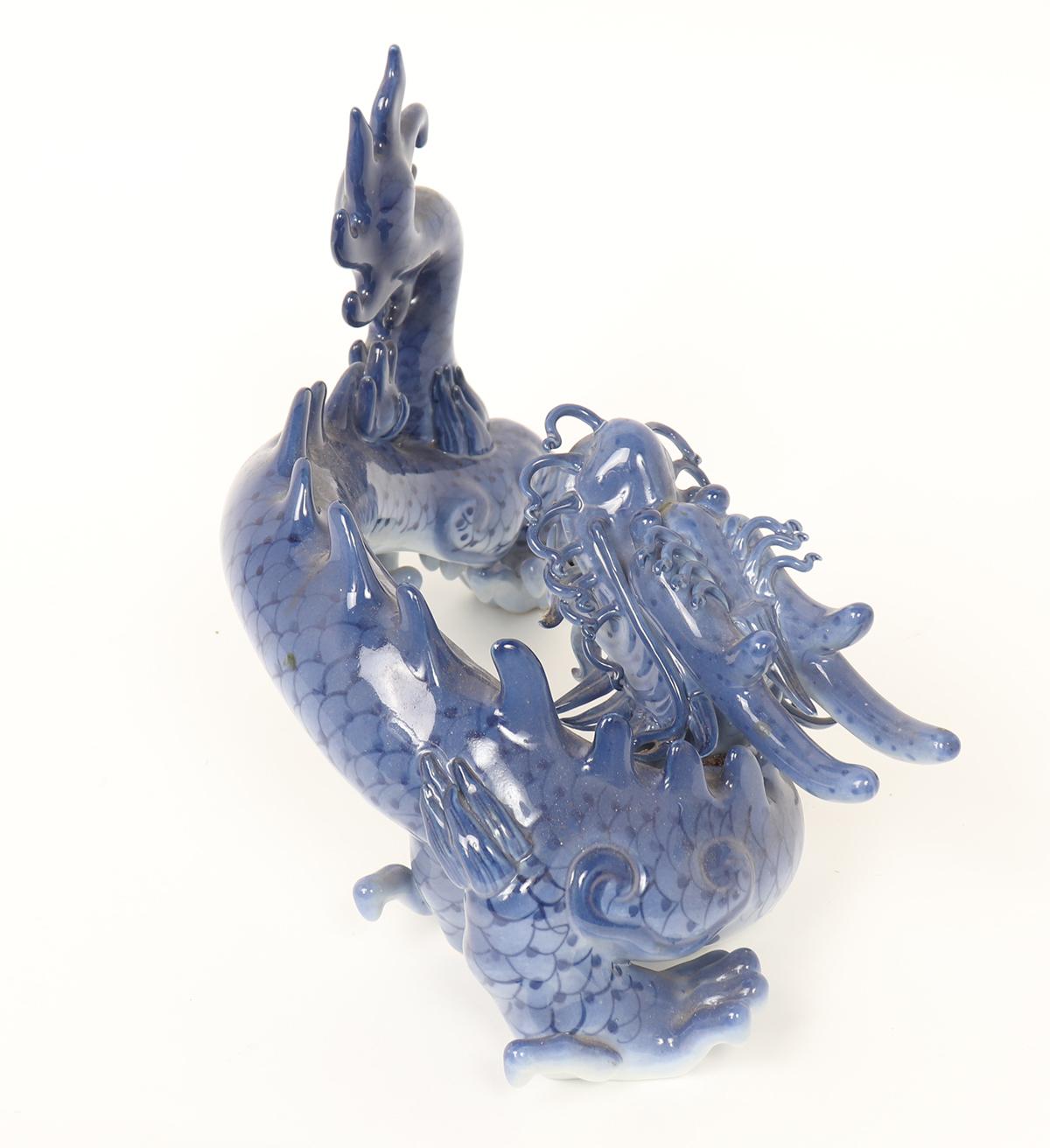 Chinese Porcelain Blue & White Dragon