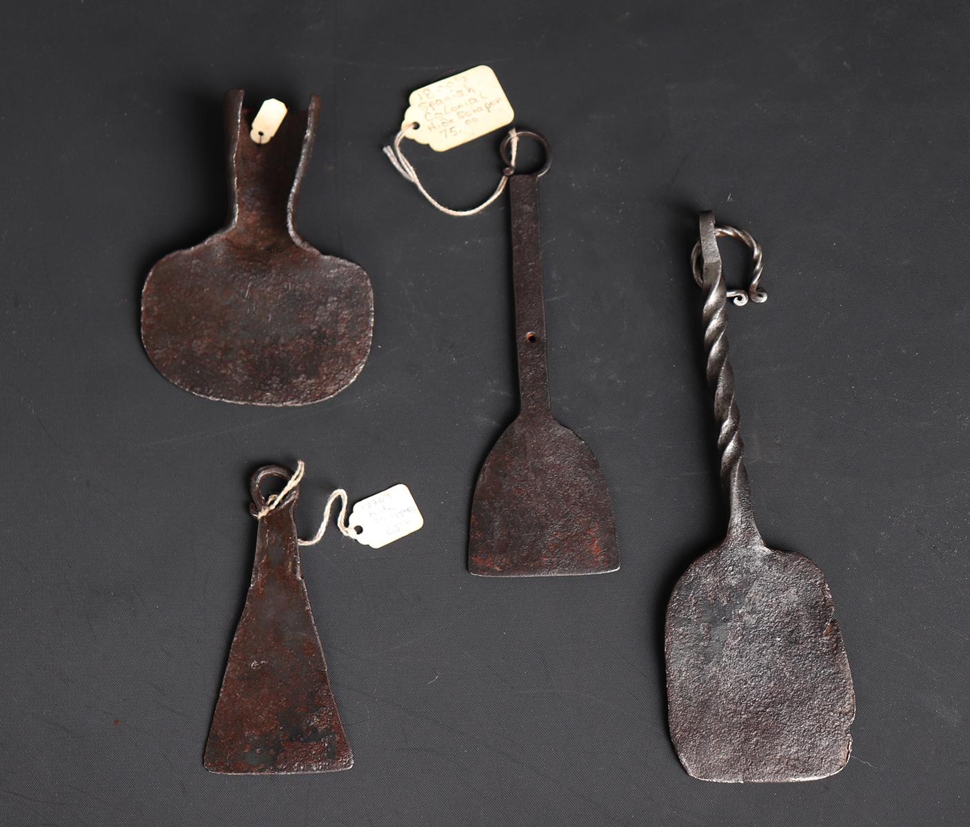 Assorted lot of Early Wrought Iron Tools, Circa 1800's