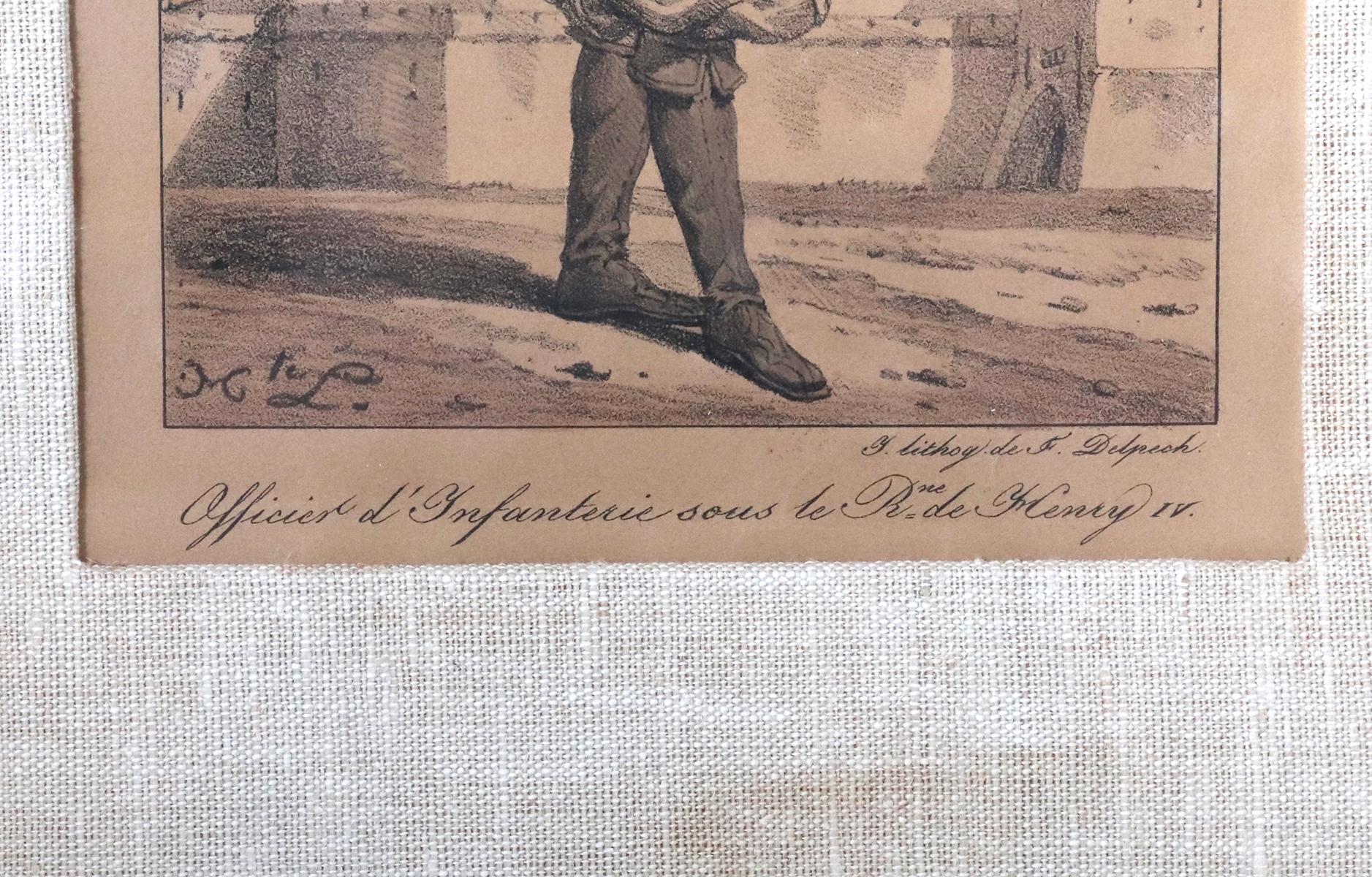 (2) Lithographs' of King's Soldiers in Armour