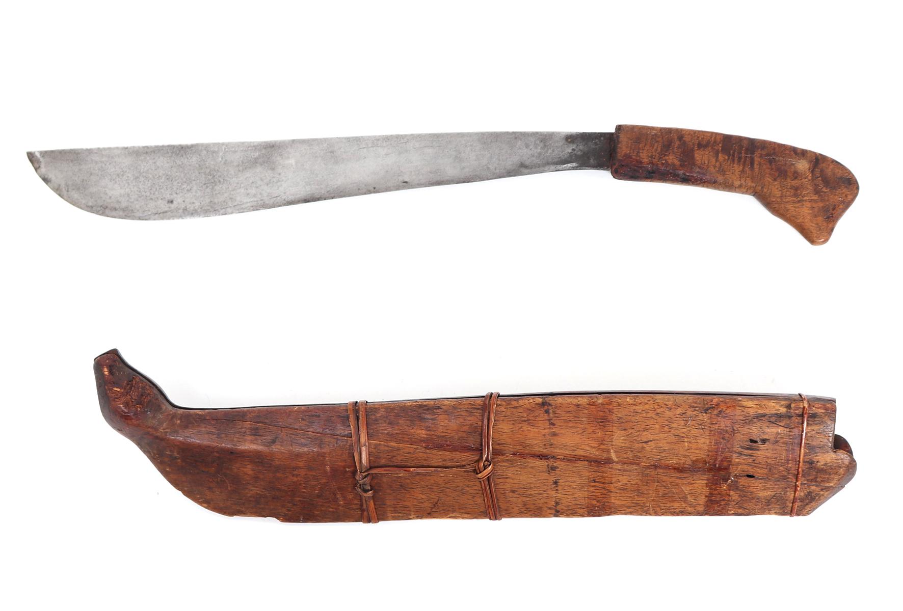 Mindanao Bolo Sword w/Scabbard, 19th c.