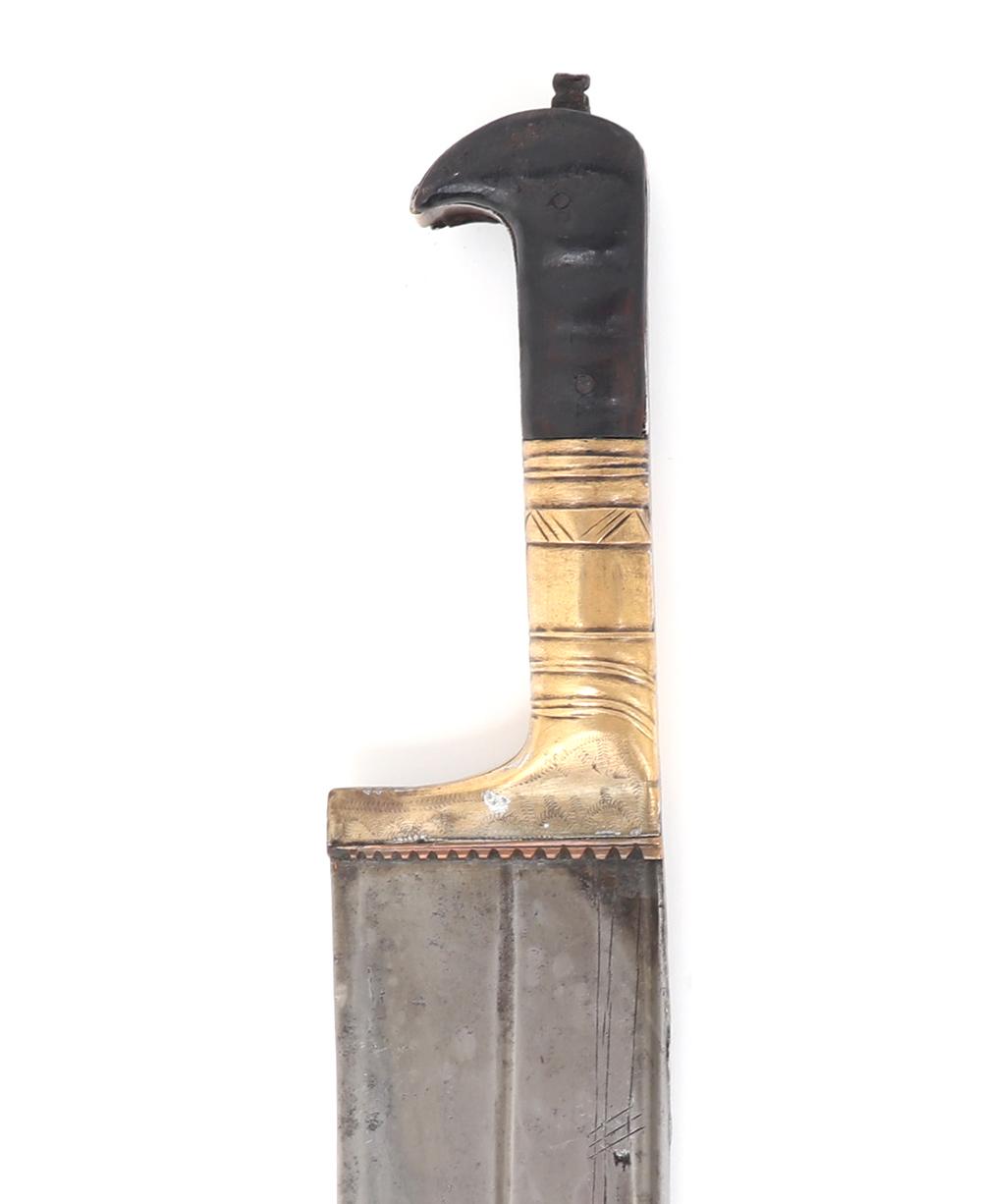 Rare Afghani Khyber Dagger w/ Scabbard, 19th C.