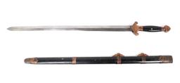 Chinese Jian Straight Sword with Scabbard