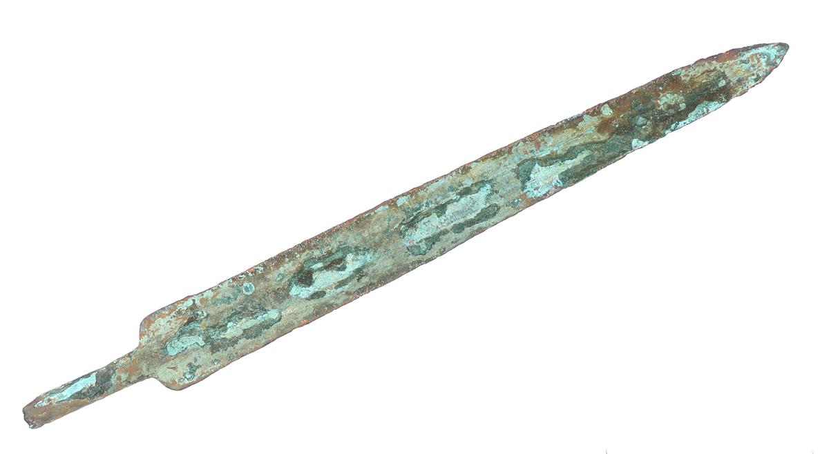 Large Ancient Luristan Bronze Spear Head