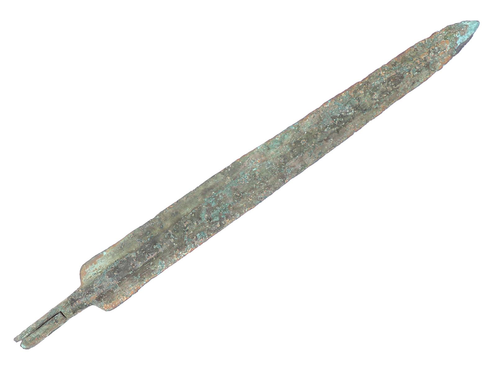 Large Ancient Luristan Bronze Spear Head