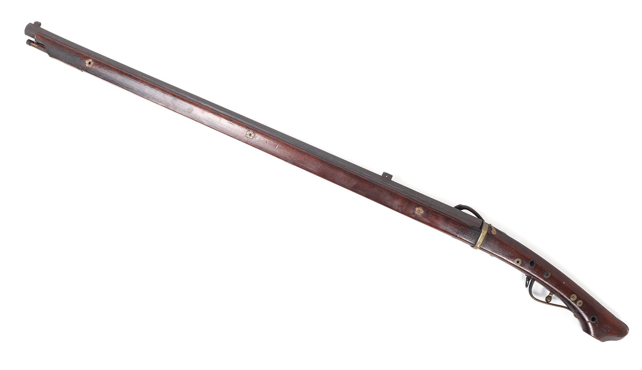 Japanese Matchlock Rifle, Signed