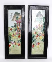 Pair of Chinese Porcelain Plaques