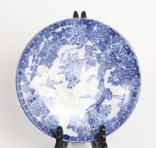 Japanese Blue and White Porcelain Plate