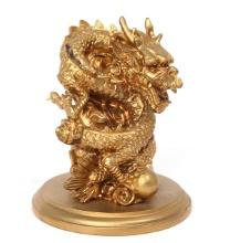 Chinese Gold Painted Dragon Figure