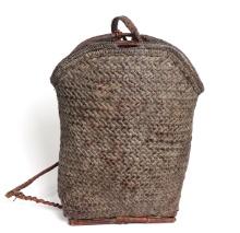 Large Philippines Bamboo and Rattan Backpack
